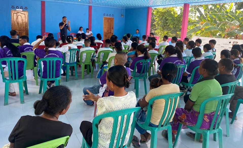 FSPCM ESTUDANTE EXTENSAUN HALO ATIVIDADE WORKSHOP IHA ALDEIA MAULUTO